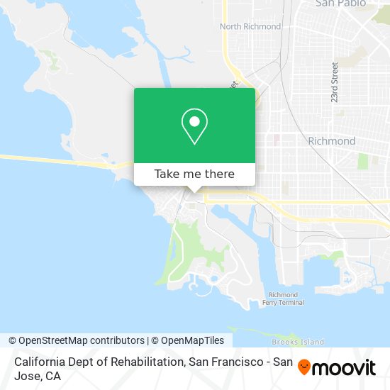 Mapa de California Dept of Rehabilitation