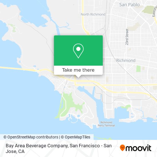 Mapa de Bay Area Beverage Company