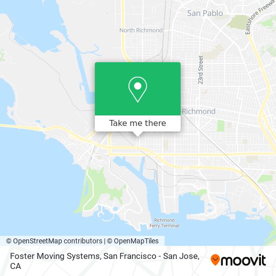 Foster Moving Systems map