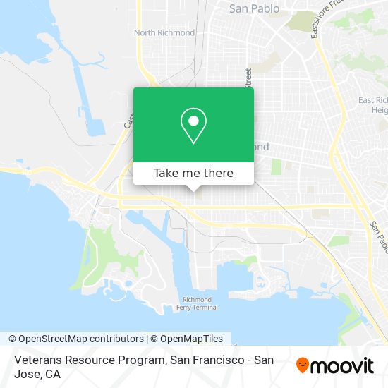 Veterans Resource Program map