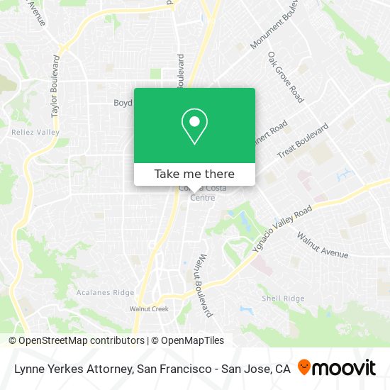 Lynne Yerkes Attorney map