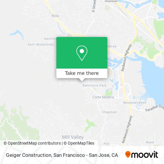 Geiger Construction map