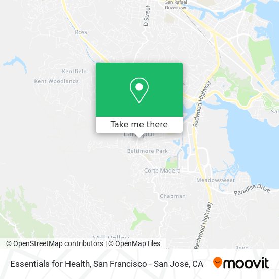 Essentials for Health map