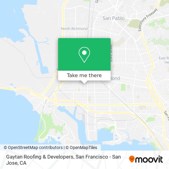 Gaytan Roofing & Developers map