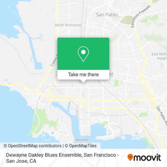 Mapa de Dewayne Oakley Blues Ensemble
