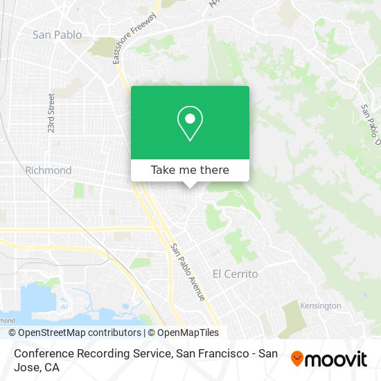 Mapa de Conference Recording Service