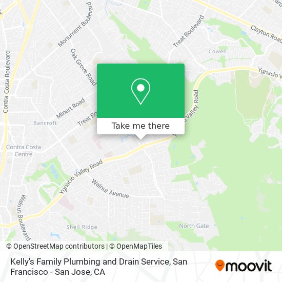 Mapa de Kelly's Family Plumbing and Drain Service