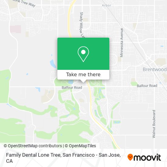 Family Dental Lone Tree map