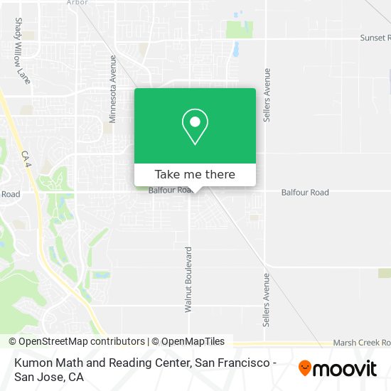 Mapa de Kumon Math and Reading Center