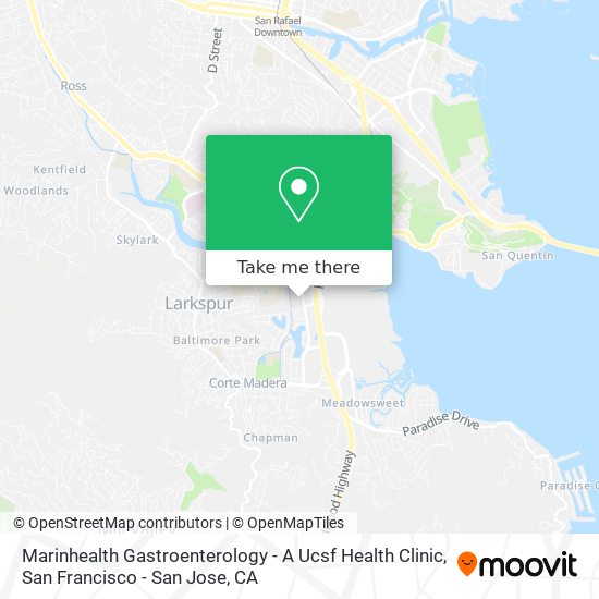 Marinhealth Gastroenterology - A Ucsf Health Clinic map