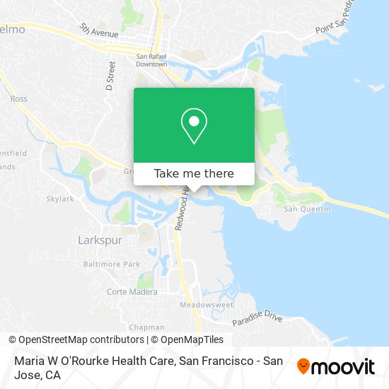 Maria W O'Rourke Health Care map