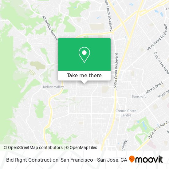 Bid Right Construction map