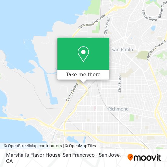 Marshall's Flavor House map