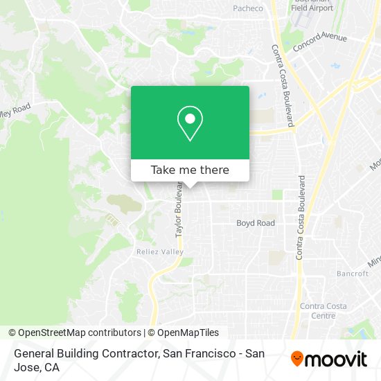 General Building Contractor map