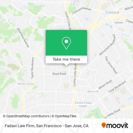 Fadavi Law Firm map