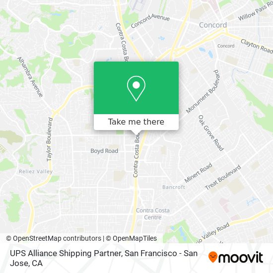 UPS Alliance Shipping Partner map