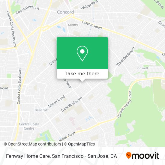 Fenway Home Care map