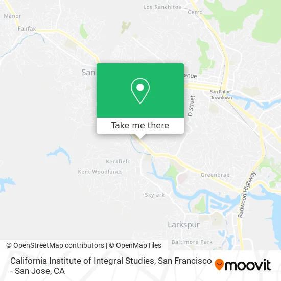 California Institute of Integral Studies map