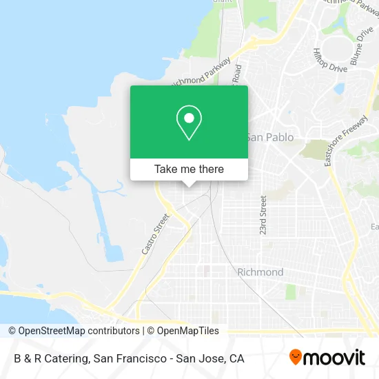 B & R Catering map