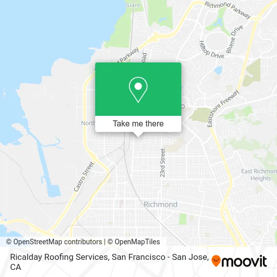 Ricalday Roofing Services map