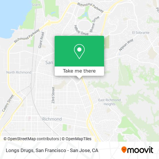 Mapa de Longs Drugs