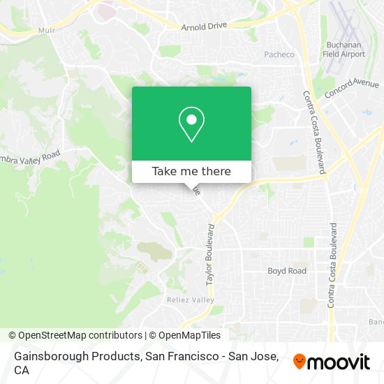 Gainsborough Products map