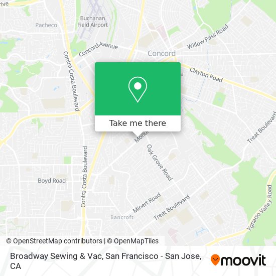 Mapa de Broadway Sewing & Vac