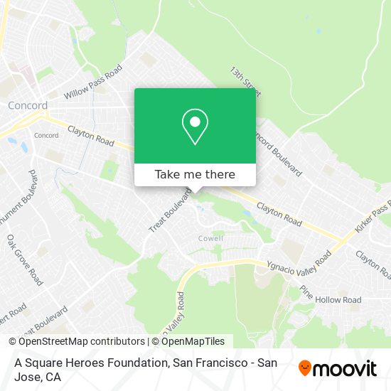 Mapa de A Square Heroes Foundation