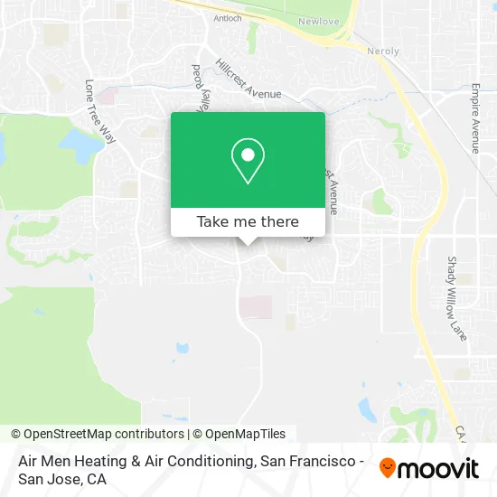 Air Men Heating & Air Conditioning map