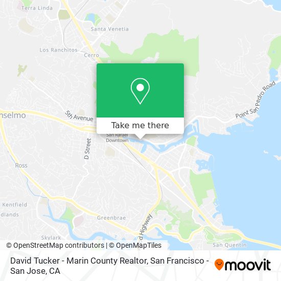 David Tucker - Marin County Realtor map