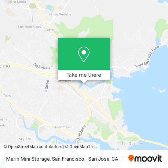 Marin Mini Storage map
