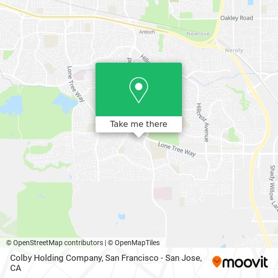 Mapa de Colby Holding Company