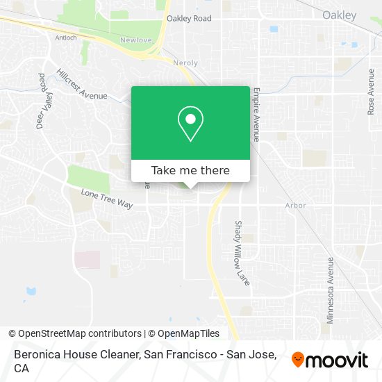 Beronica House Cleaner map