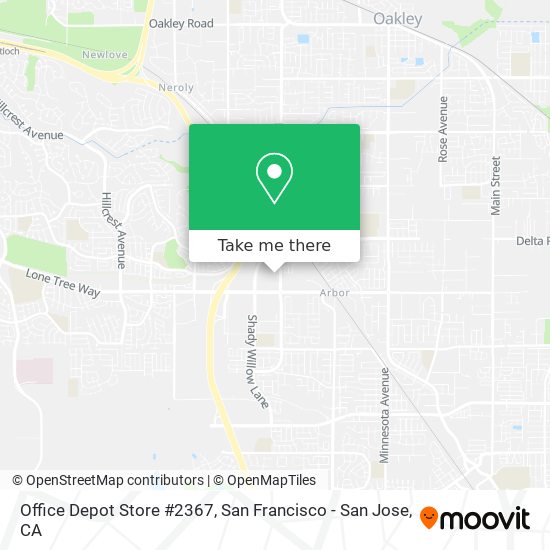 Office Depot Store #2367 map