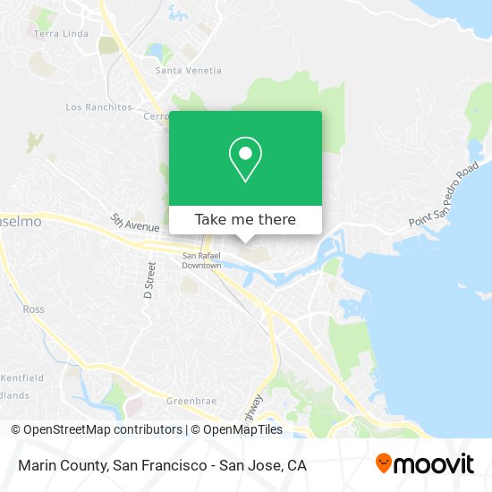 Mapa de Marin County