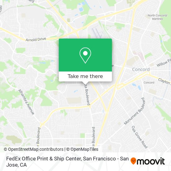 FedEx Office Print & Ship Center map