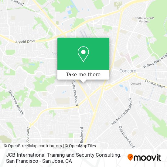 JCB International Training and Security Consulting map