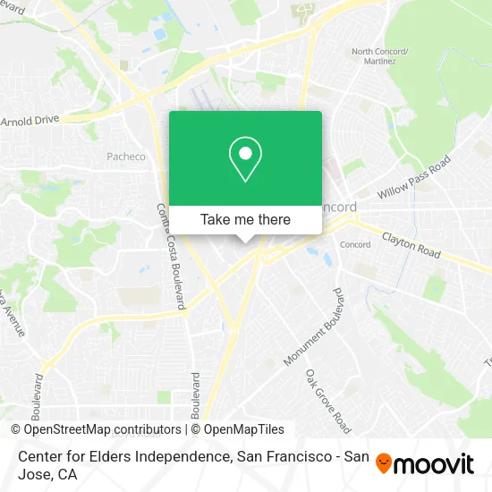 Mapa de Center for Elders Independence