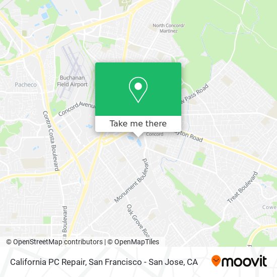 Mapa de California PC Repair