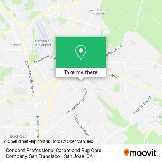 Mapa de Concord Professional Carpet and Rug Care Company