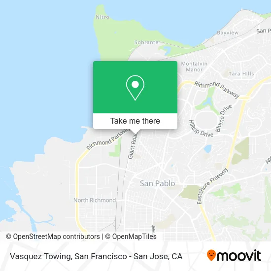 Mapa de Vasquez Towing