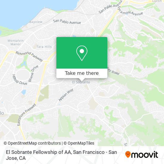 Mapa de El Sobrante Fellowship of AA