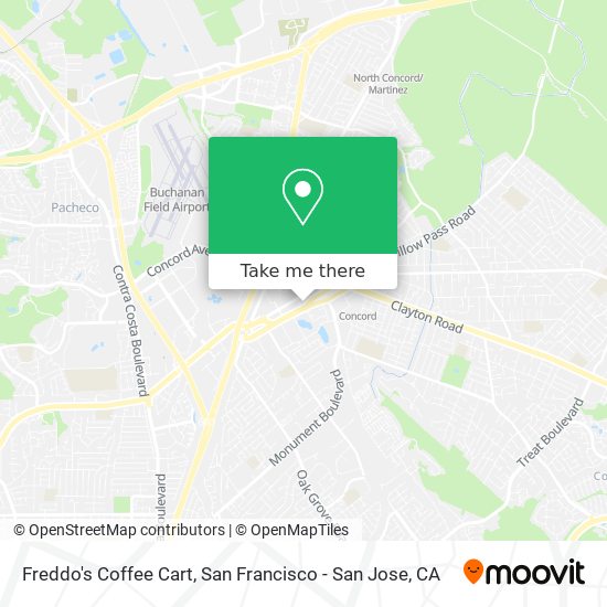 Mapa de Freddo's Coffee Cart