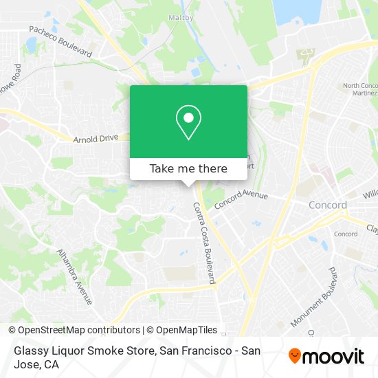 Glassy Liquor Smoke Store map