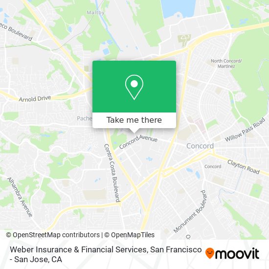 Mapa de Weber Insurance & Financial Services