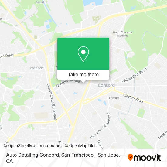 Mapa de Auto Detailing Concord