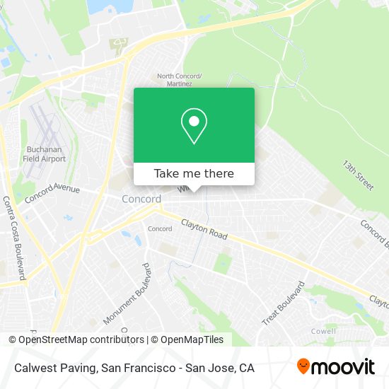 Calwest Paving map