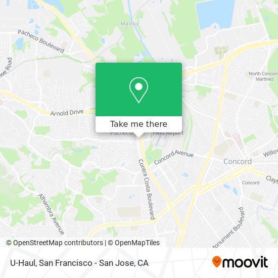 U-Haul map