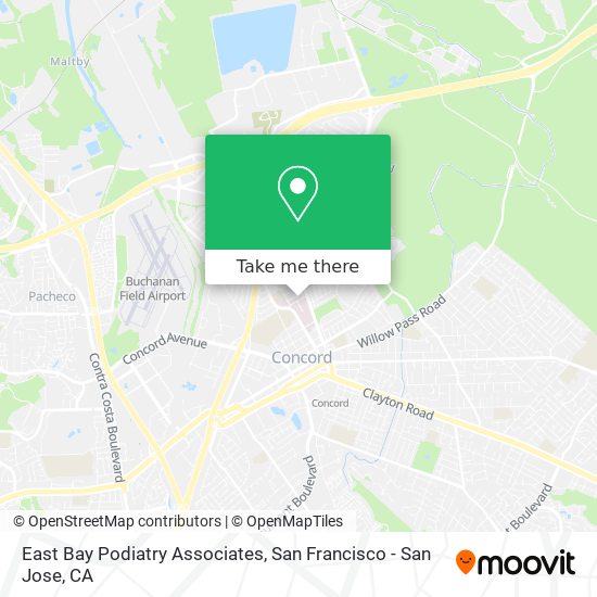 East Bay Podiatry Associates map