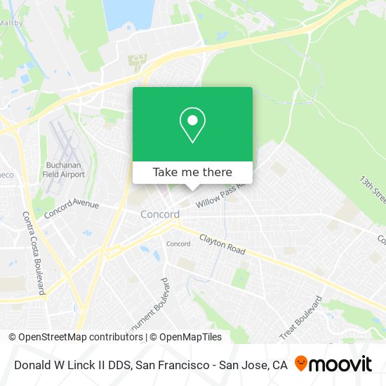 Mapa de Donald W Linck II DDS